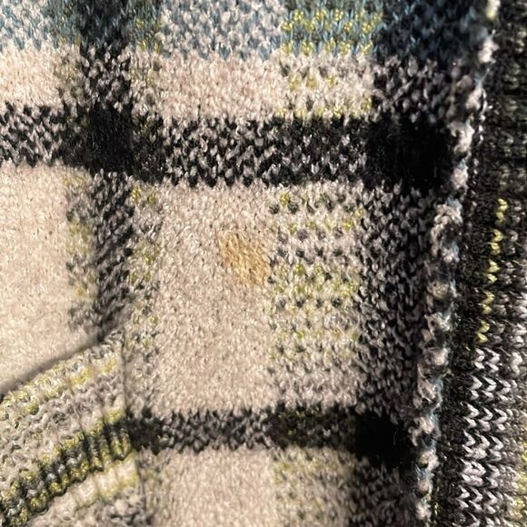 Free People Mcgregor Plaid Cardigan Green S - Picture 11 of 12